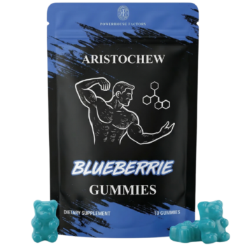 Aristochew Blueberry Energy Gummies – Testosterone Booster & Daily Vitality Supplement (10 Gummies)