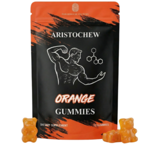 Aristochew Orange Energy Gummies – Natural Testosterone Booster & Performance Gummies (10 Gummies)