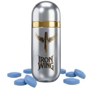 Iron Wing Testosterone Booster Tablets – Premium Male Performance & Vitality Supplement (Silver) (10 Tablets)