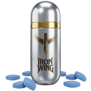 Iron Wing Testosterone Booster Tablets – Premium Male Performance & Vitality Supplement (Silver) (10 Tablets)