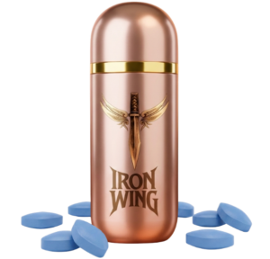 Iron Wing Testosterone Booster Tablets – Premium Male Performance & Vitality Supplement (Gold) (10 Tablets)
