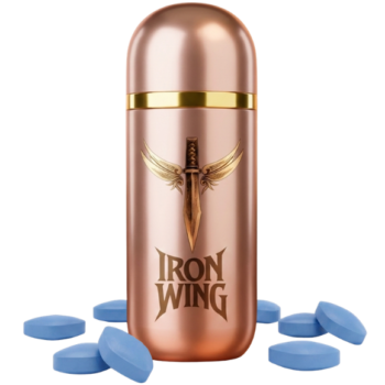 Iron Wing Testosterone Booster Tablets – Premium Male Performance & Vitality Supplement (Gold) (10 Tablets)