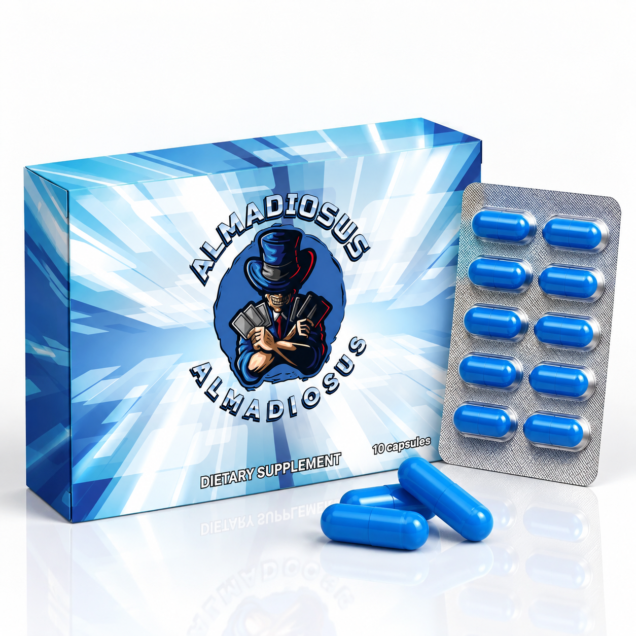 Almadious 10-Pack Men’s Vitality & Performance Capsules – Stamina, Endurance & Energy Support