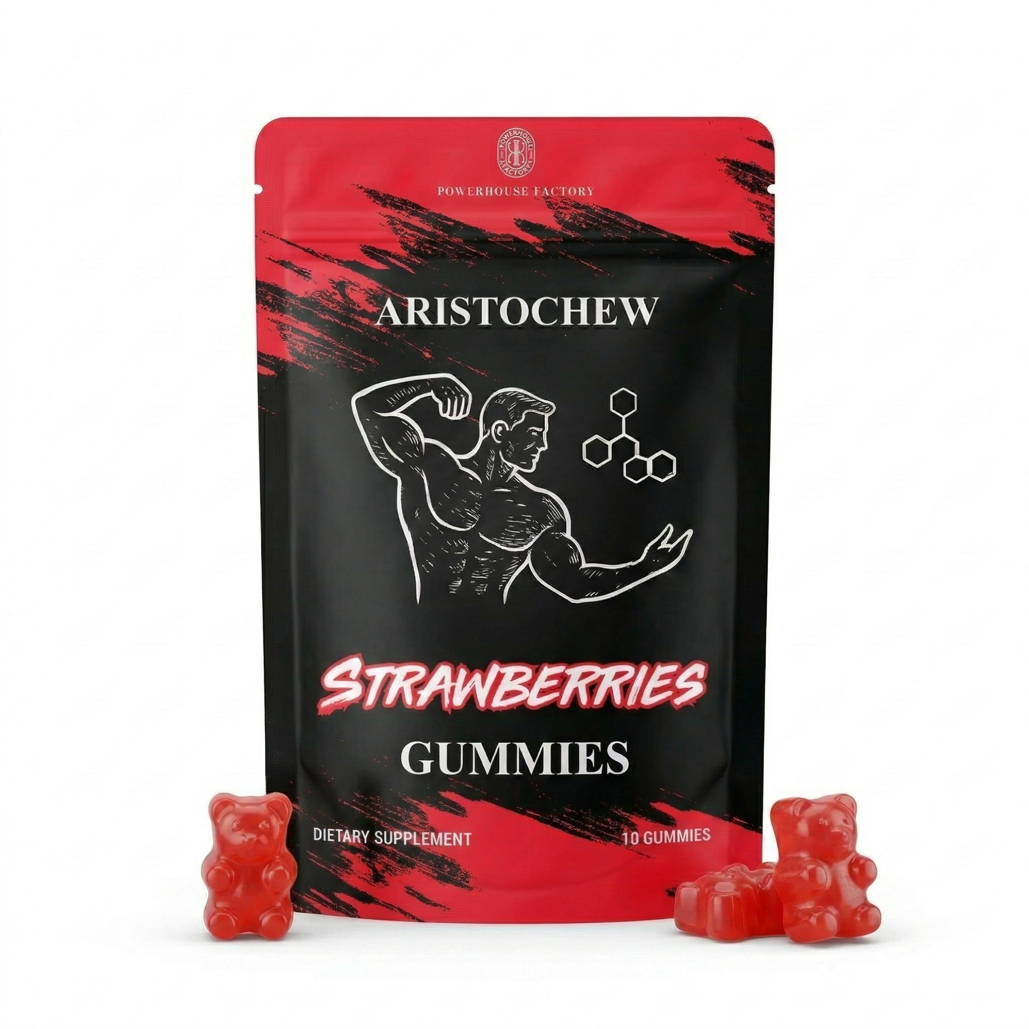 Men’s Enhancement Oral Strips – Fast Dissolving Intimacy & Vitality Support- Strawberry