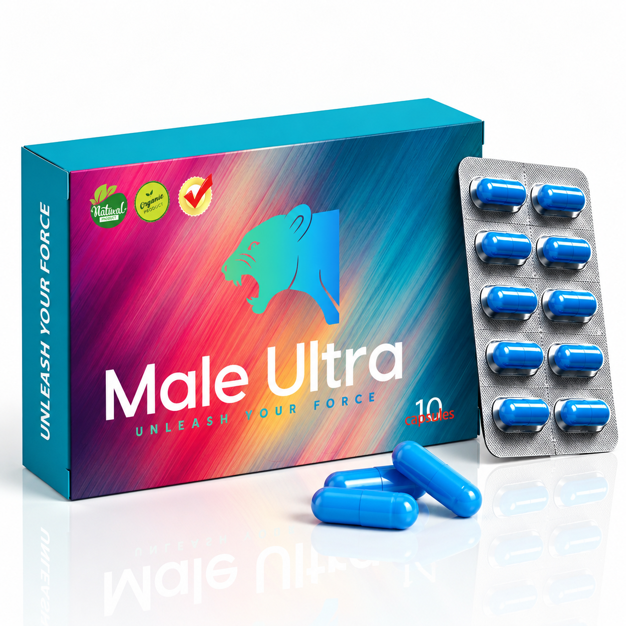 Male Ultra 10-Pack Men’s Vitality & Performance Capsules – Stamina, Endurance & Energy Support