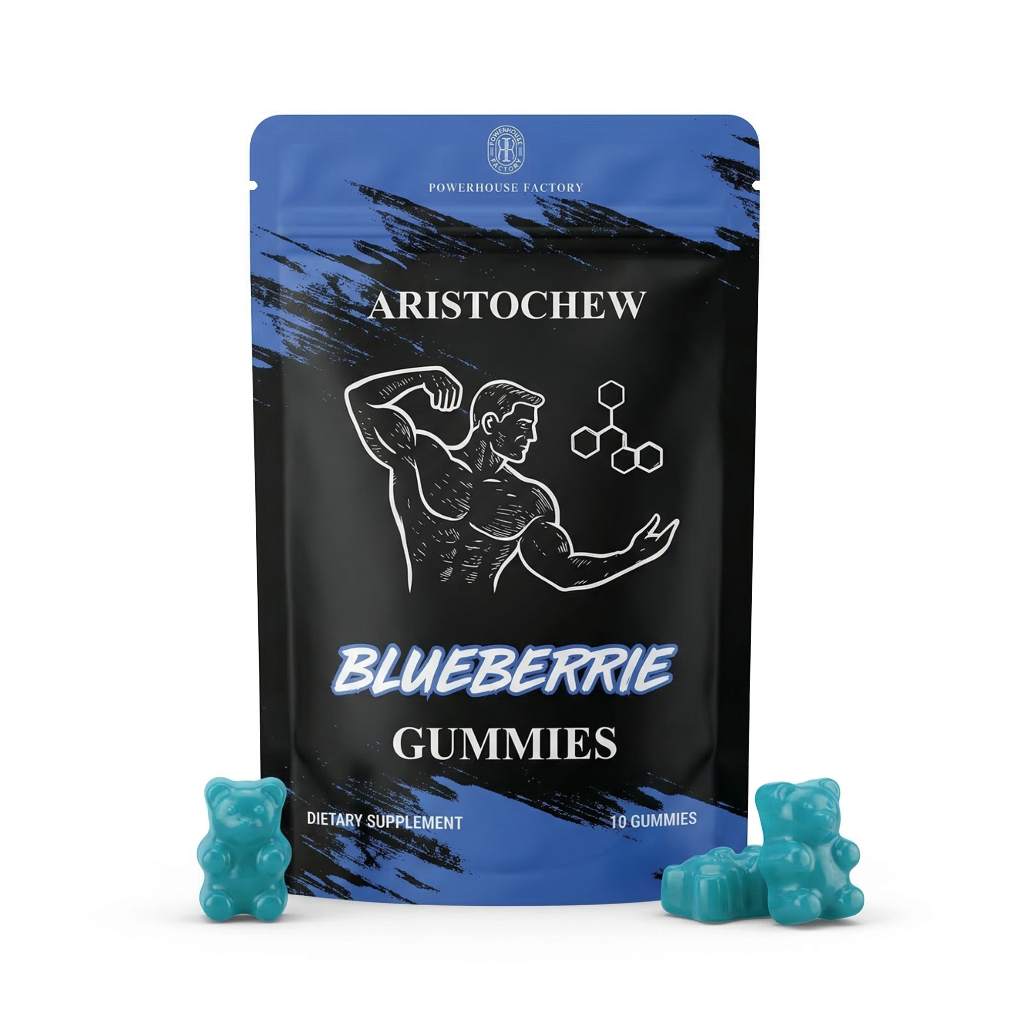 Men’s Enhancement Oral Strips – Fast Dissolving Intimacy & Vitality Support- Blueberry
