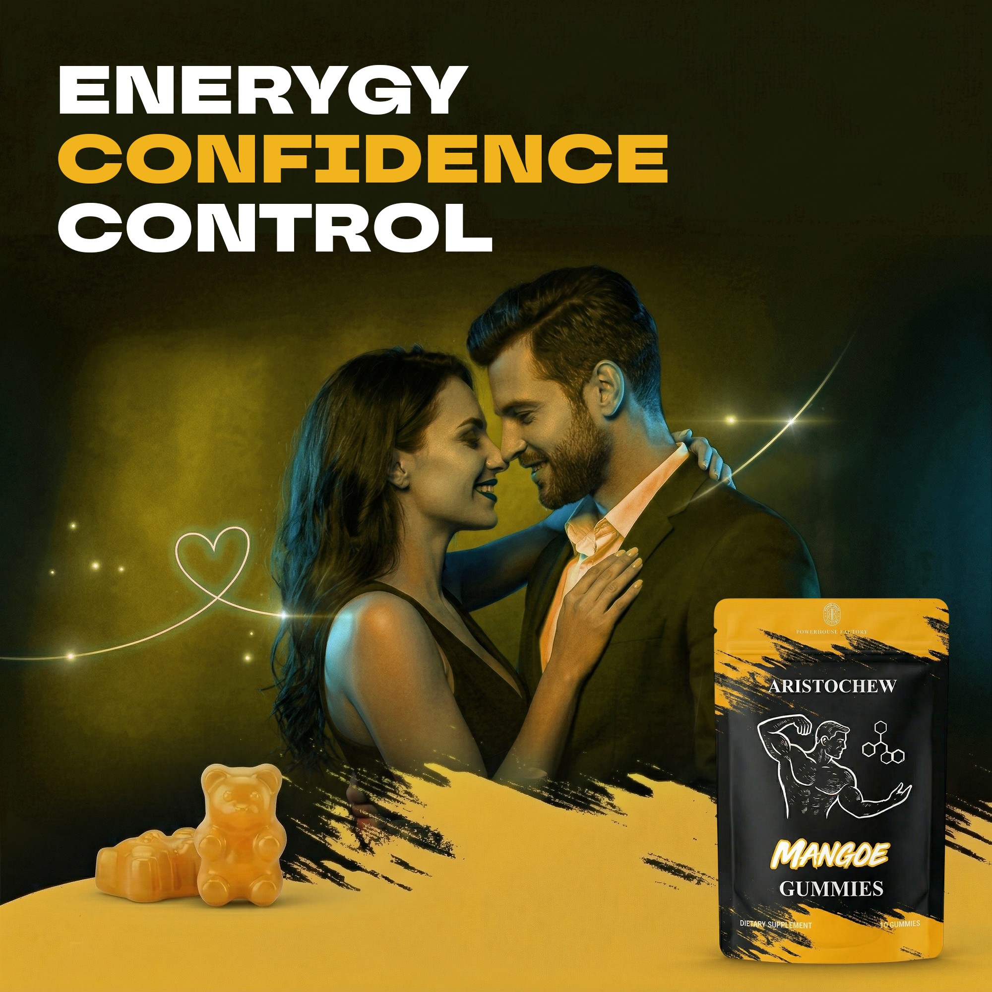 Men’s Enhancement Oral Strips – Fast Dissolving Intimacy & Vitality Support- Mango - Image 3