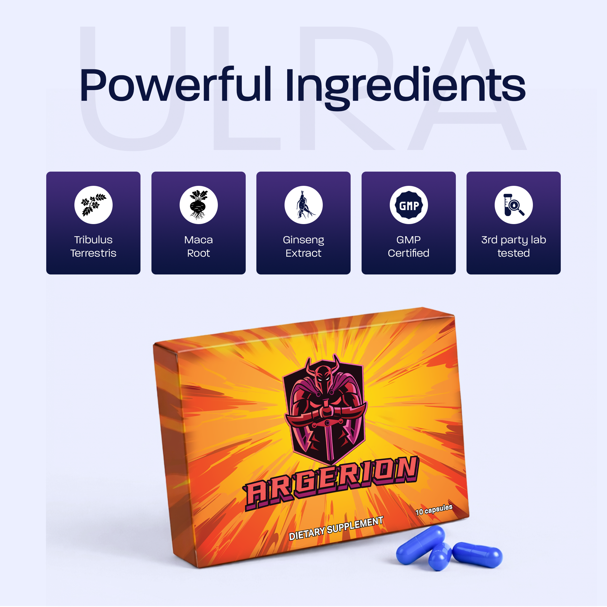 Argerion 10-Pack Men’s Vitality & Performance Capsules – Stamina, Endurance & Energy Support - Image 7