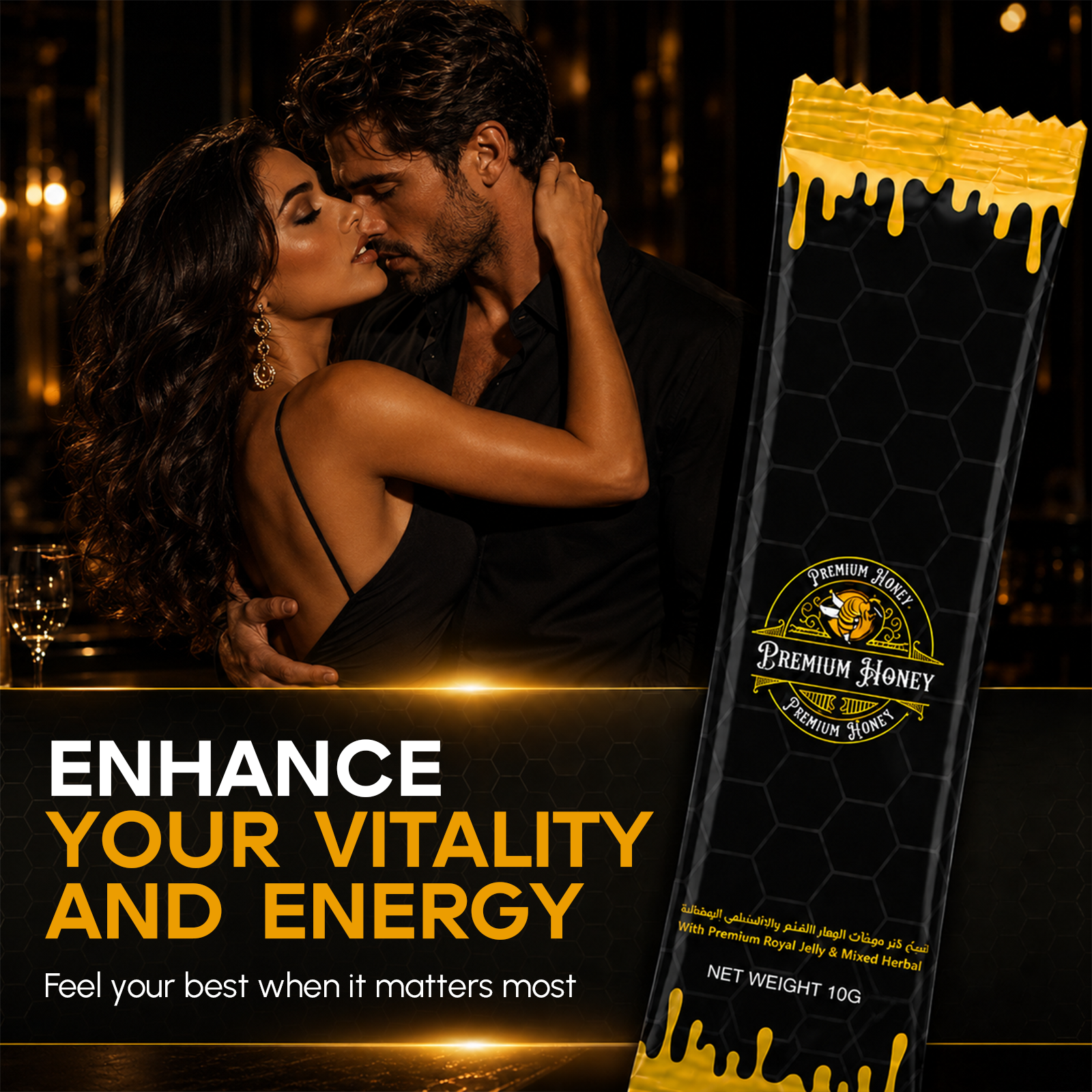 Enhancement Honey Sachets for Men – Stamina, Energy, Endurance & Vitality Support 10pk - Image 4