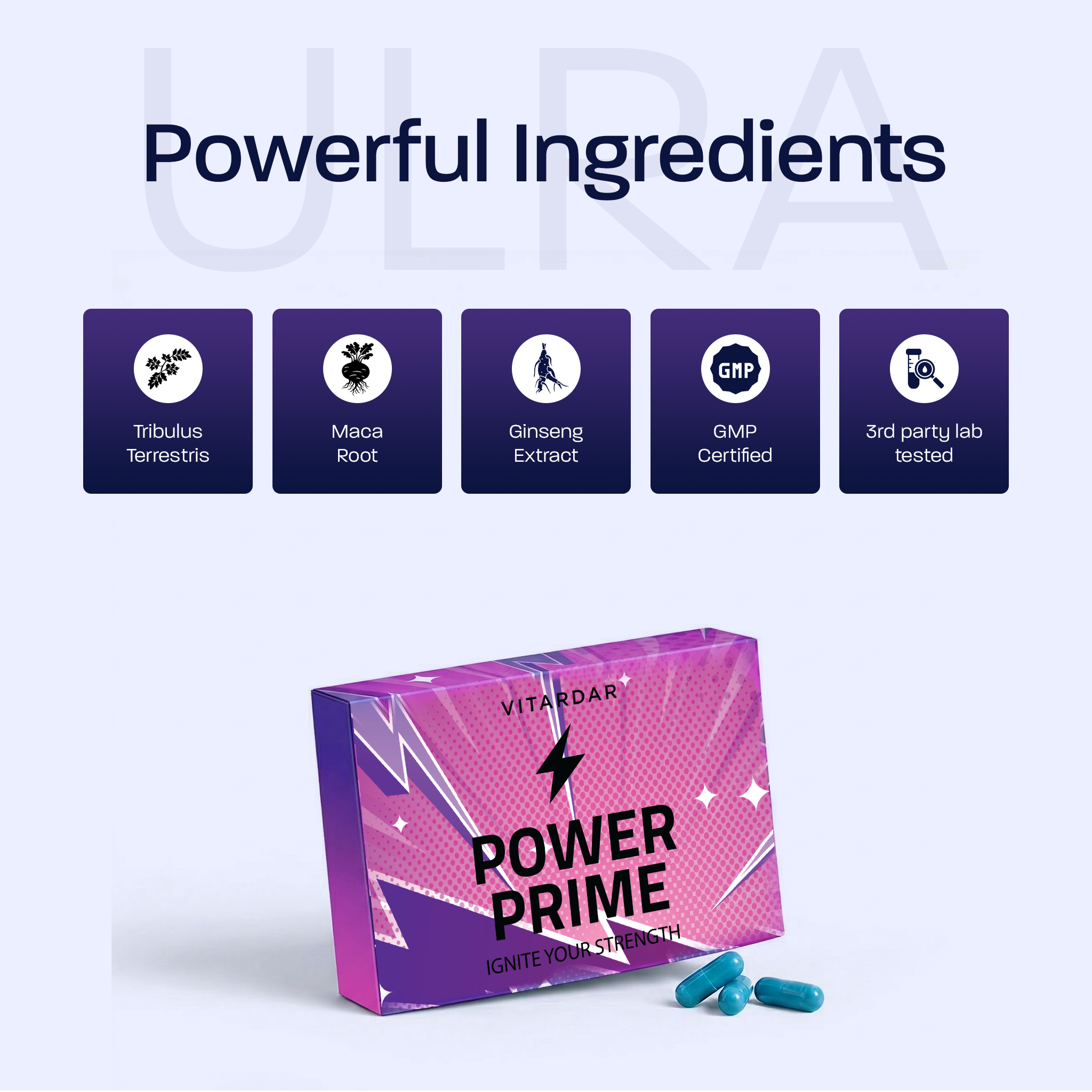 Power Prime 10-Pack Men’s Vitality & Performance Capsules – Stamina, Endurance & Energy Support - Image 5