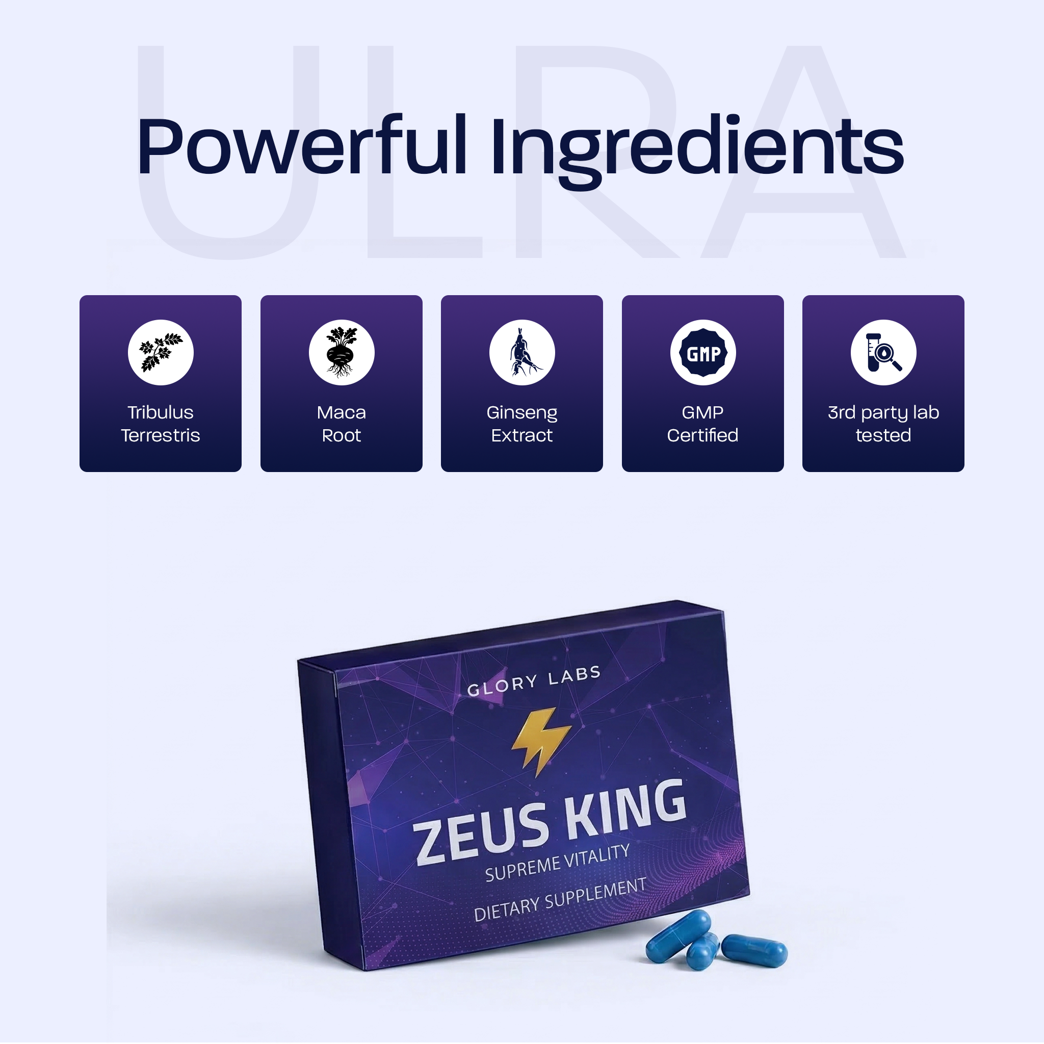 Zeus King 10-Pack Men’s Vitality & Performance Capsules – Stamina, Endurance & Energy Support - Image 5