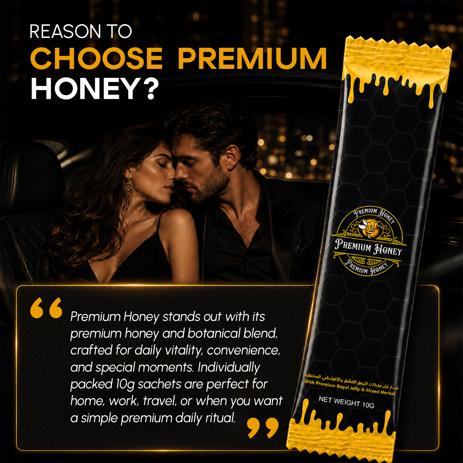 Enhancement Honey Sachets for Men – Stamina, Energy, Endurance & Vitality Support 24pk - Image 6