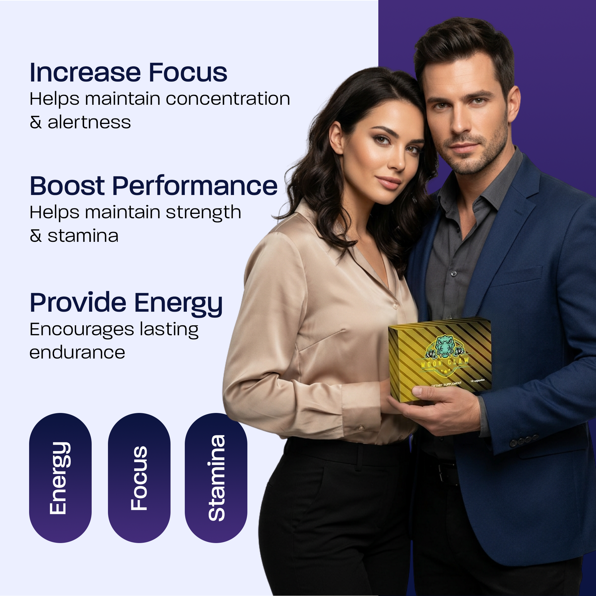 Moon claw 10-Pack Men’s Vitality & Performance Capsules – Stamina, Endurance & Energy Support - Image 5