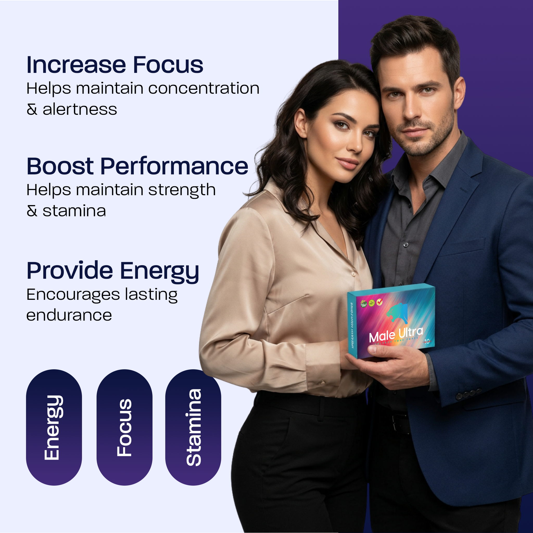Male Ultra 10-Pack Men’s Vitality & Performance Capsules – Stamina, Endurance & Energy Support - Image 6