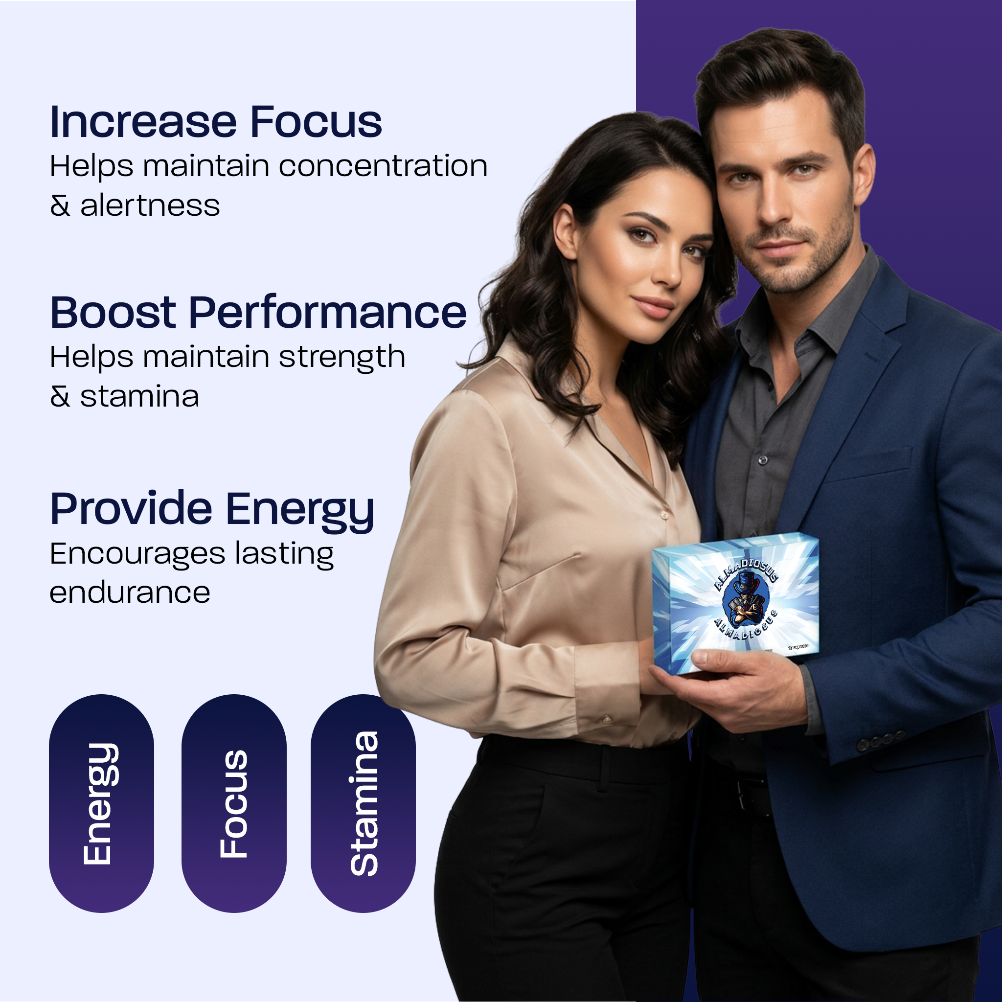 Almadious 10-Pack Men’s Vitality & Performance Capsules – Stamina, Endurance & Energy Support - Image 6