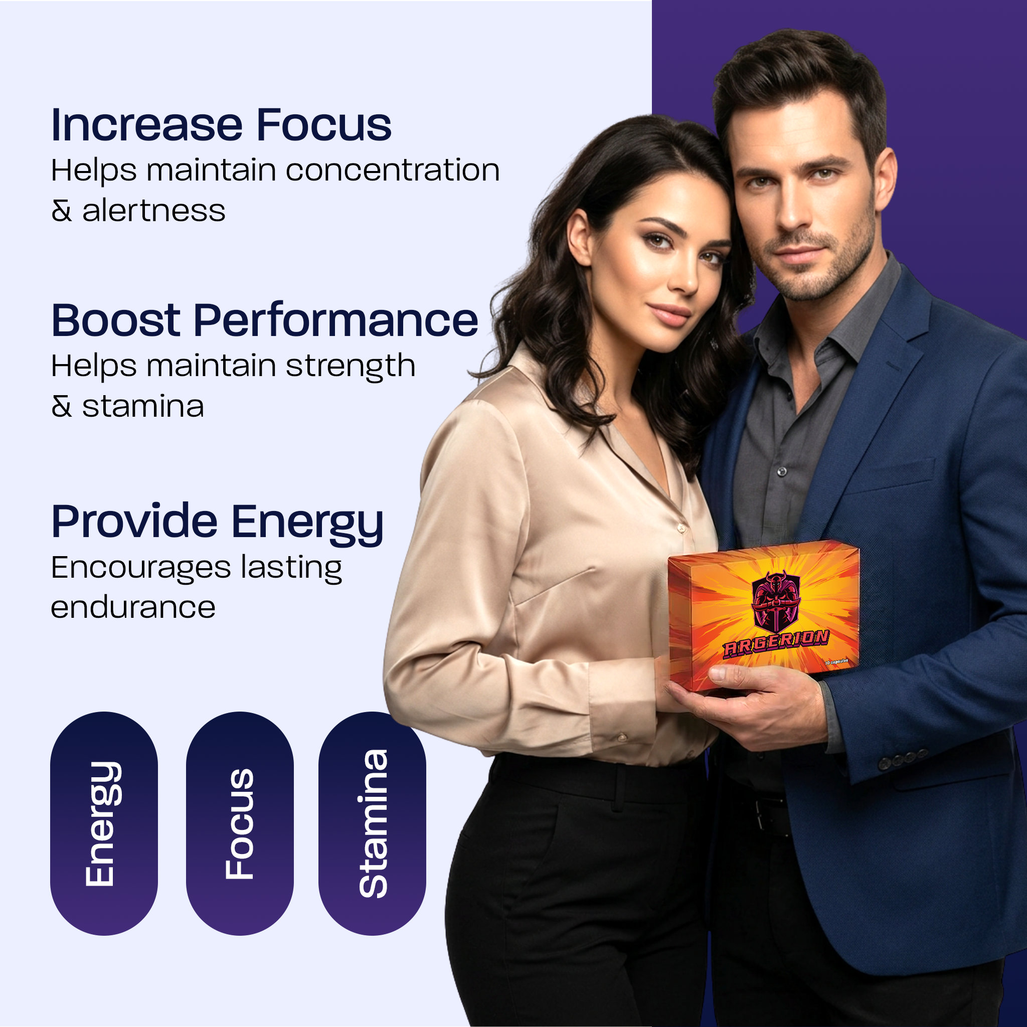 Argerion 10-Pack Men’s Vitality & Performance Capsules – Stamina, Endurance & Energy Support - Image 4