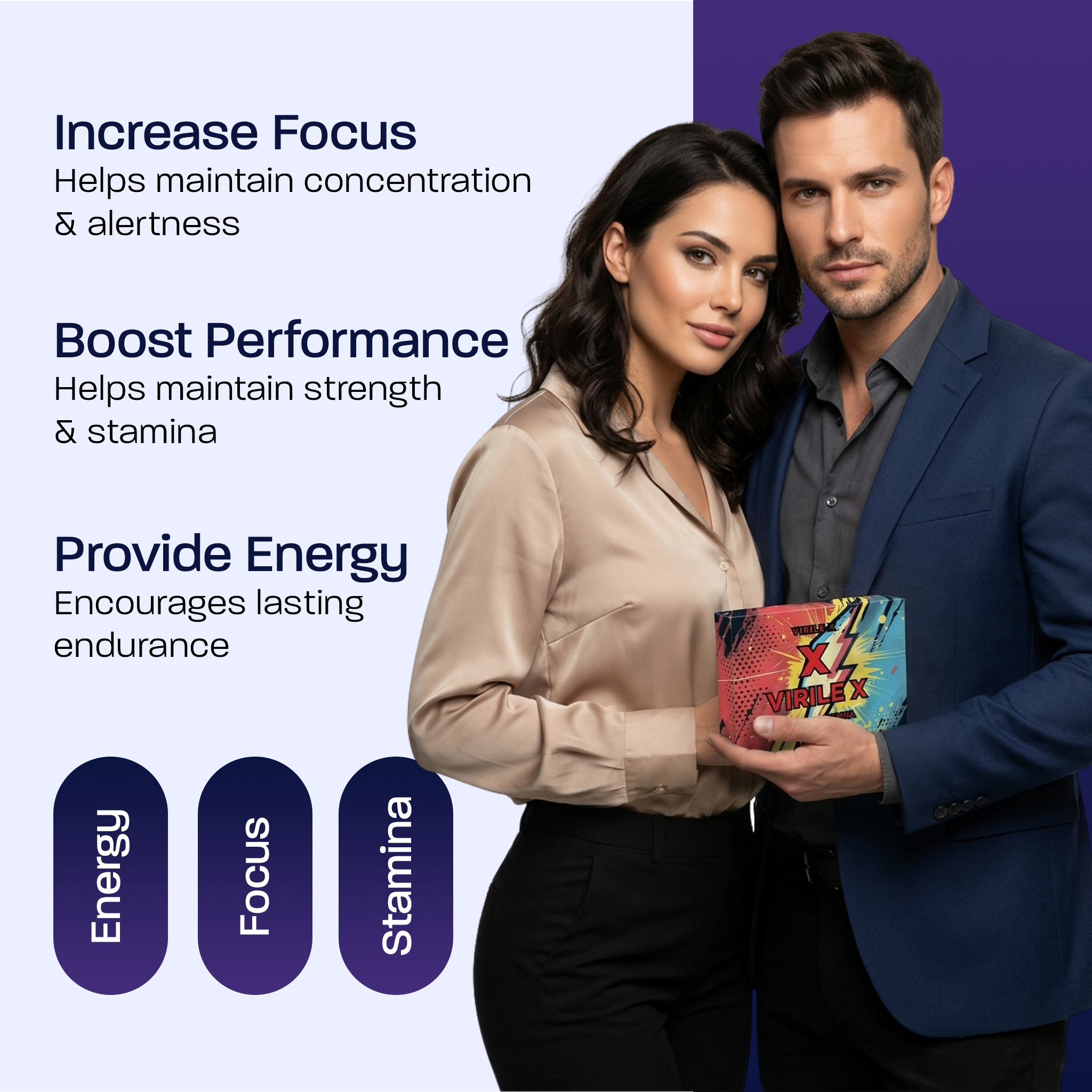 Virile X 10-Pack Men’s Vitality & Performance Capsules – Stamina, Endurance & Energy Support - Image 5
