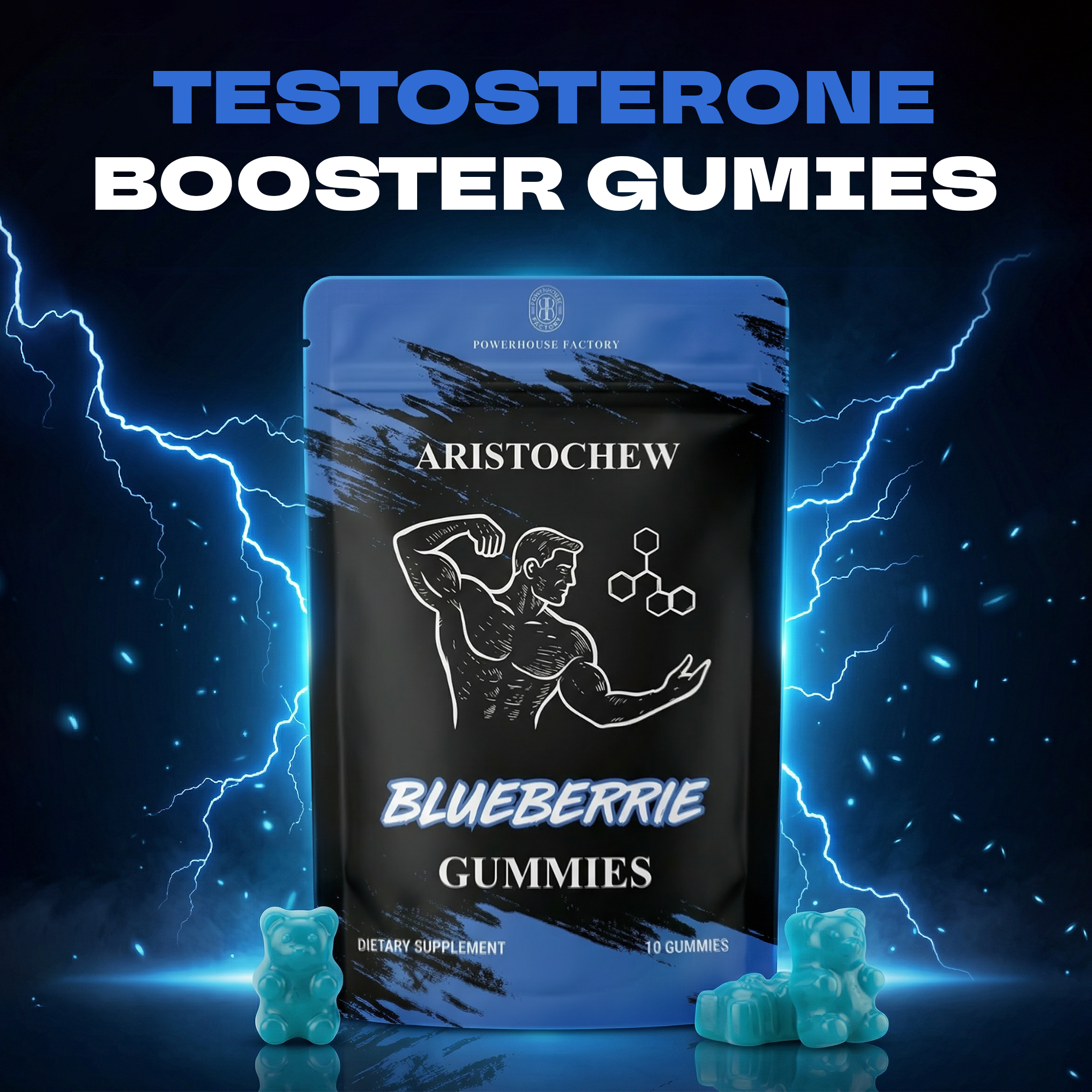 Men’s Enhancement Oral Strips – Fast Dissolving Intimacy & Vitality Support- Blueberry - Image 6