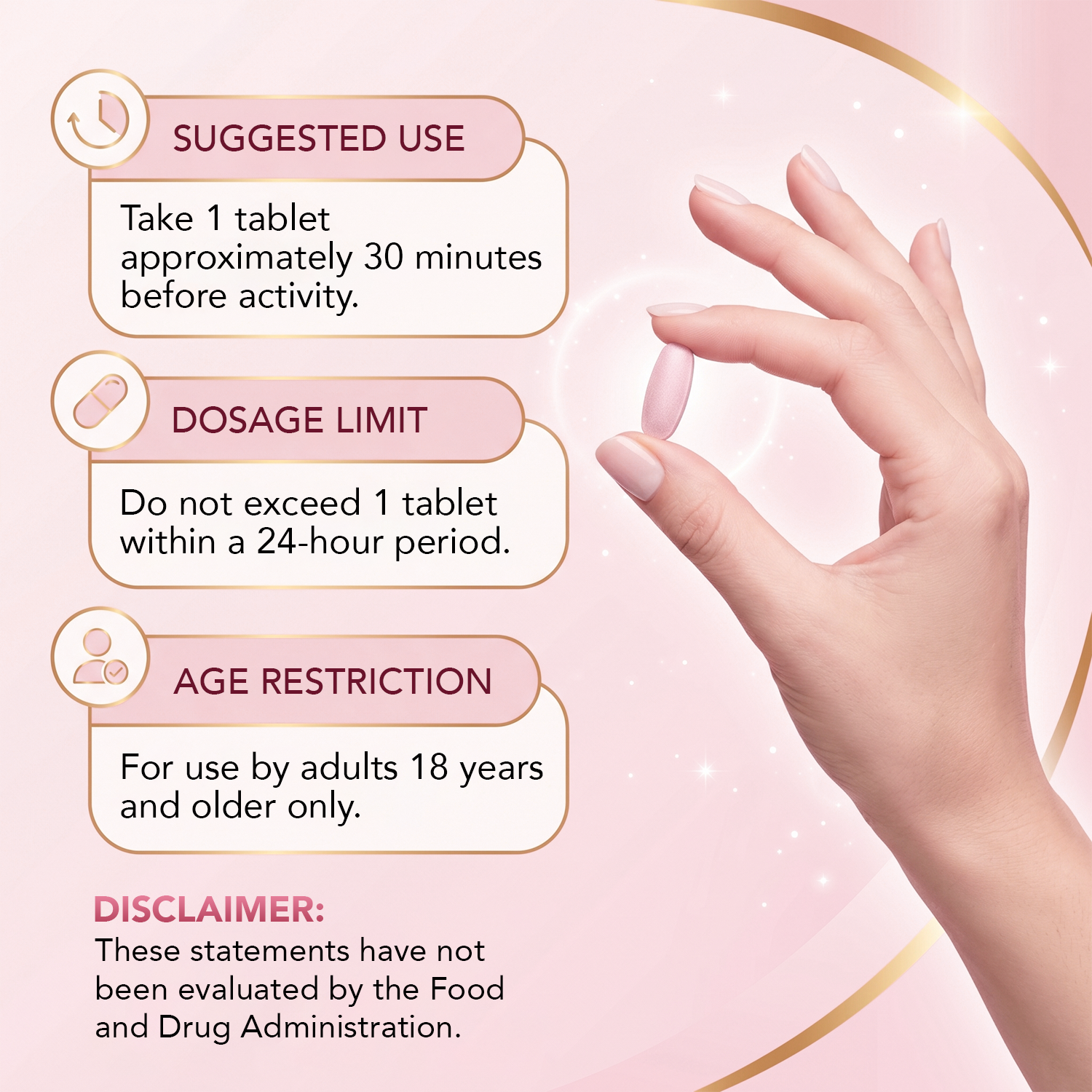 Female Desire & Intimate Wellness Tablets – 10 Count Maca, Tribulus, Fenugreek, Ginseng, Ashwagandha & Saffron - Image 3