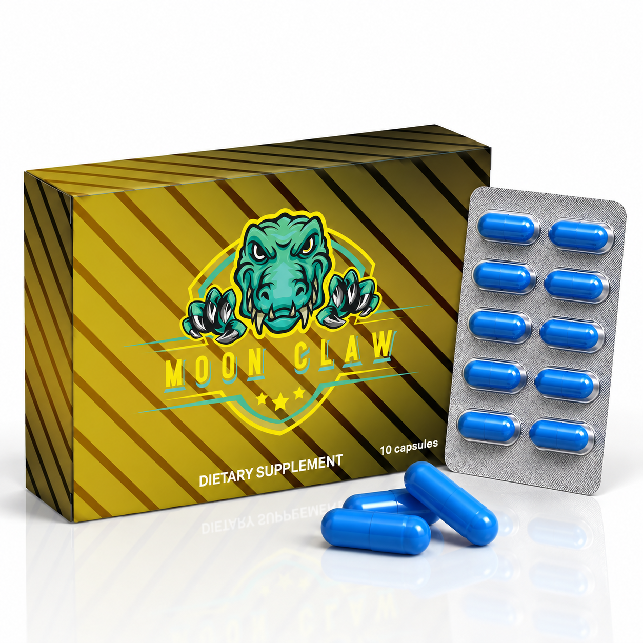 Moon claw 10-Pack Men’s Vitality & Performance Capsules – Stamina, Endurance & Energy Support