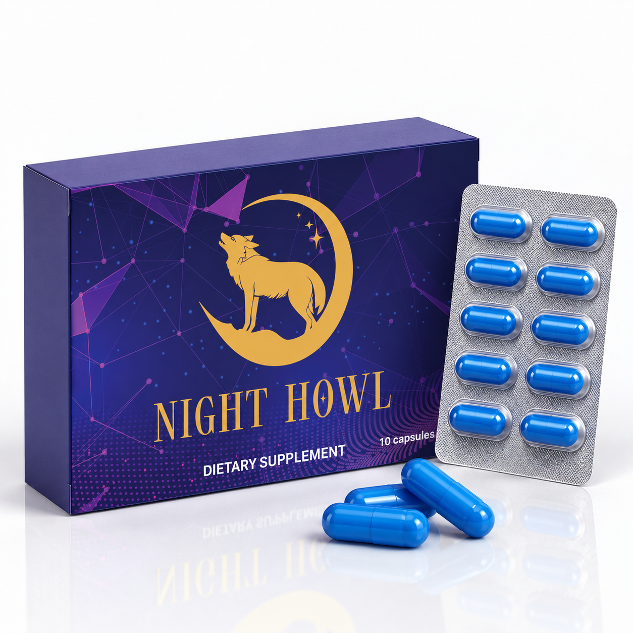 Night howl 10-Pack Men’s Vitality & Performance Capsules – Stamina, Endurance & Energy Support