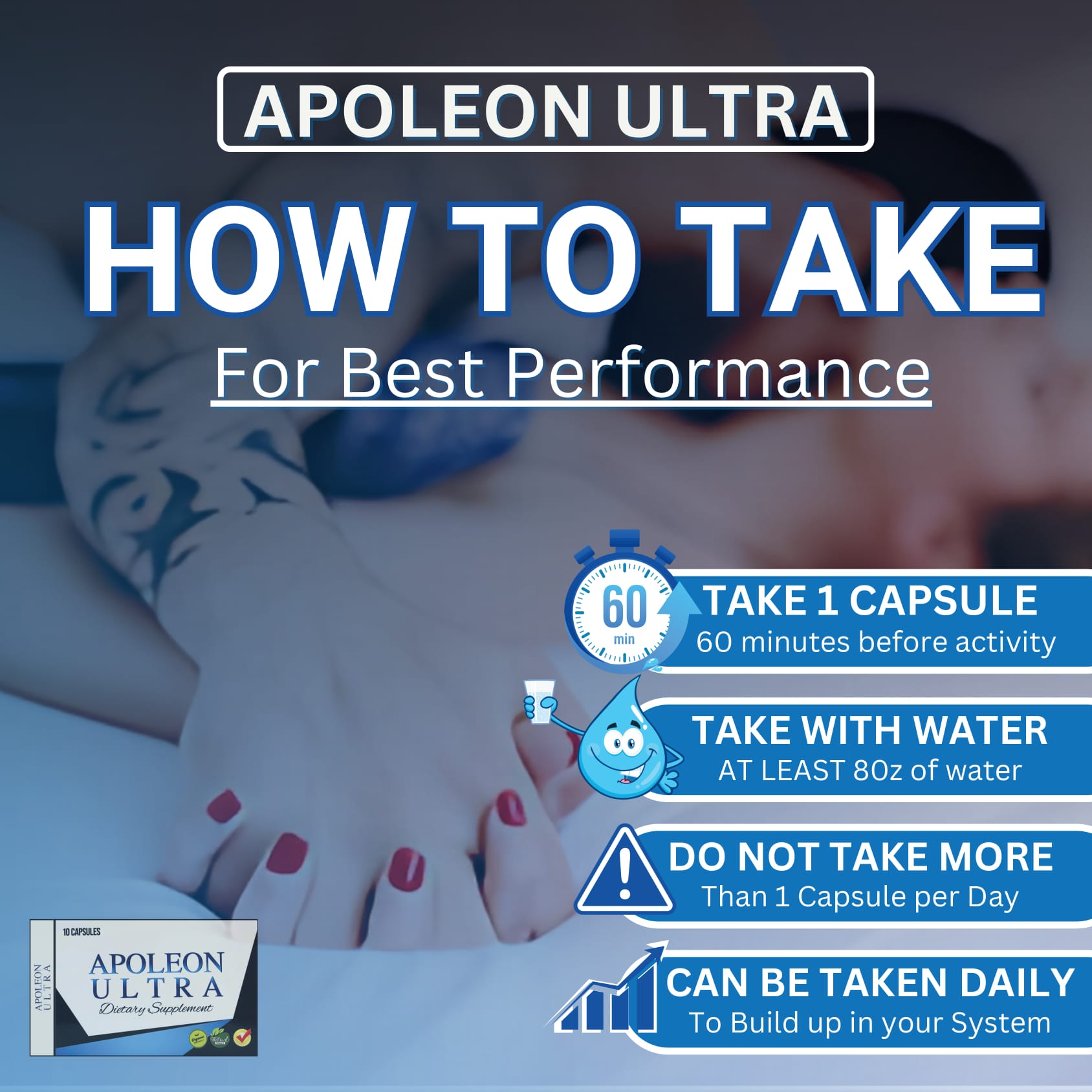 Appolean Ultra 10-Pack Men’s Vitality & Performance Capsules – Stamina, Endurance & Energy Support - Image 2