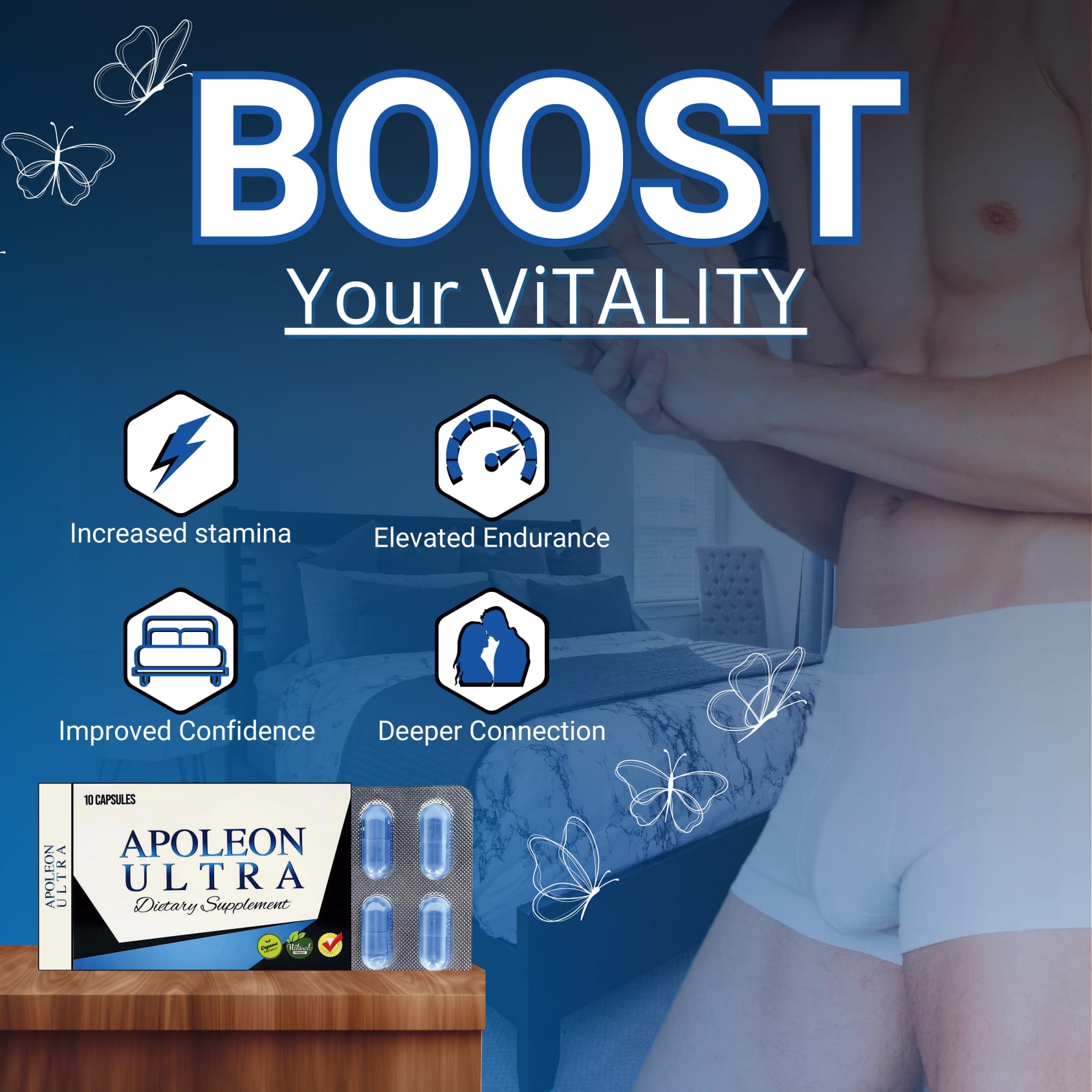 Appolean Ultra 10-Pack Men’s Vitality & Performance Capsules – Stamina, Endurance & Energy Support - Image 6